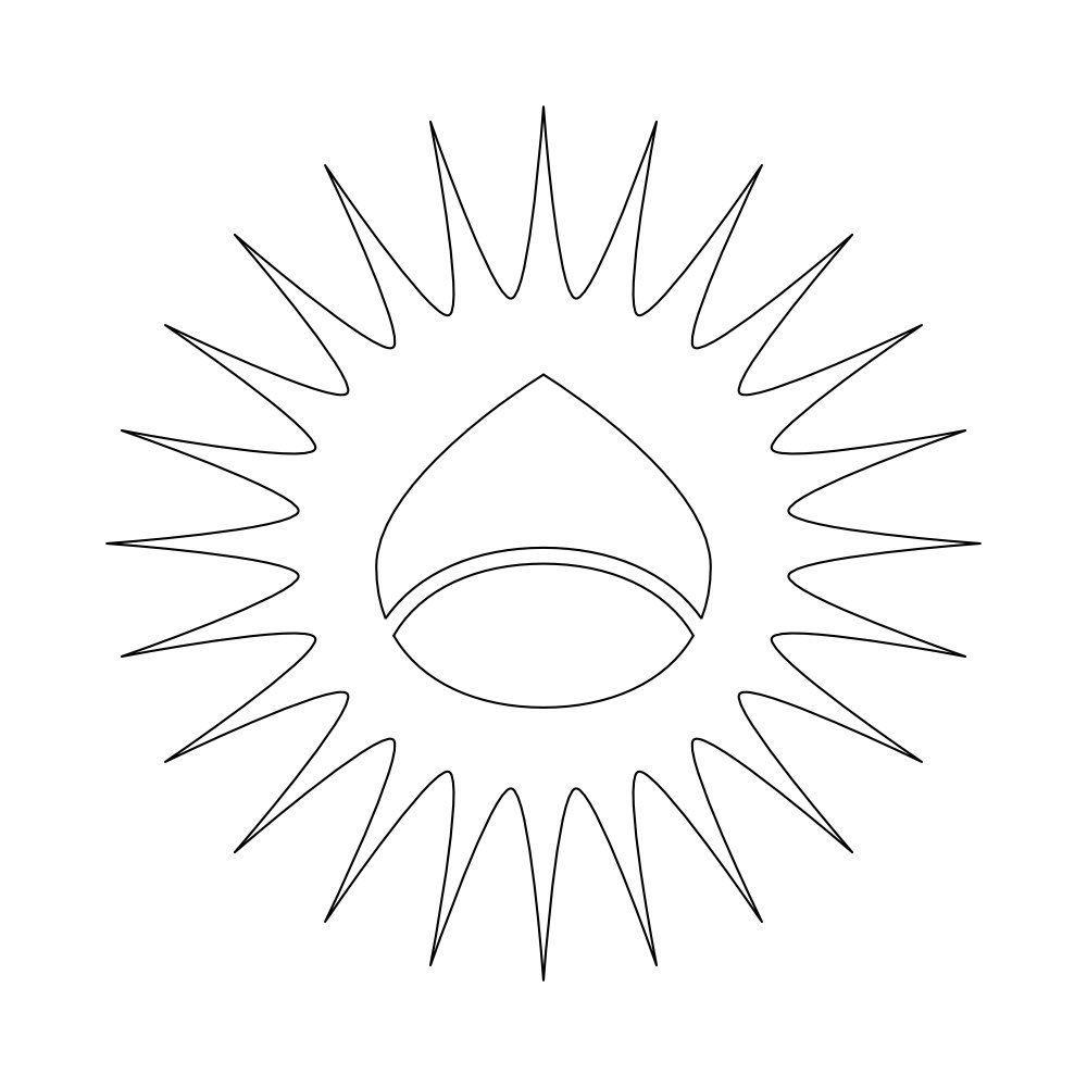 stemma con castagna e sole