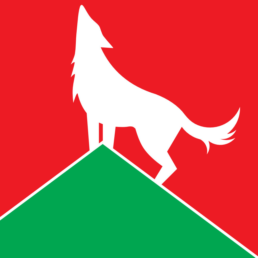 stemma con montagna e lupo